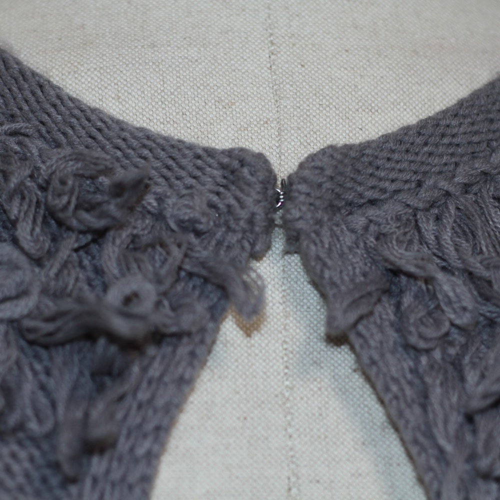 Grey Fringed Sweater - Picture 2 of 11